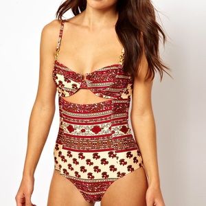 NWT Mink Pink Floral One Piece